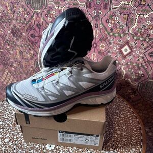 Salomon XT-6 - WHITE/BLACK/DUSKY ORCHID - US 6M/7W